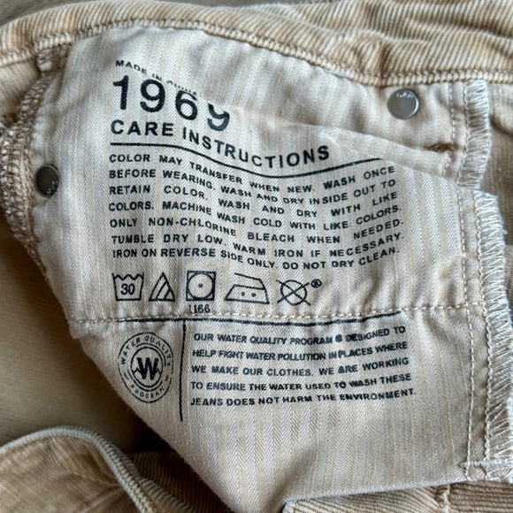 Gap 1969 Always Skinny Corduroy Palomino Brown Jeans Pants Size 28 - Picture 8 of 15